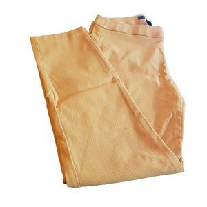 Ellen Tracy Women's Slim Fit Ankle Pants  Medium Mustard